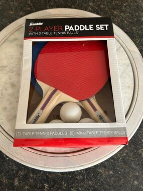Franklin 2-Player Table Tennis Paddle Set - Red